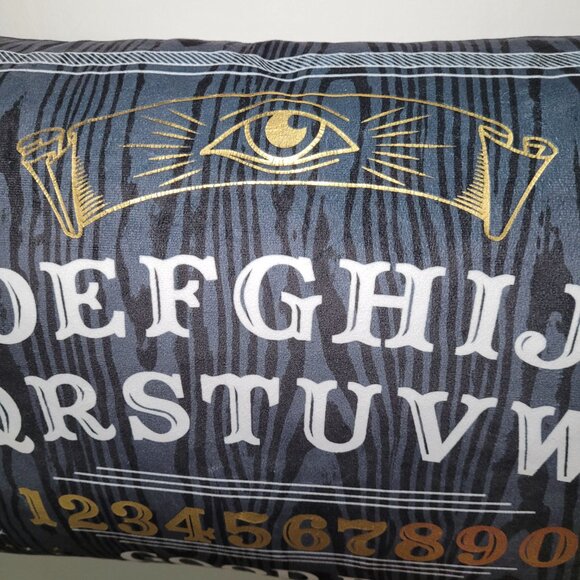 Cynthia Rowley Halloween Ouija Board Gothic Throw Pillow Black 28inx15in - Picture 8 of 12